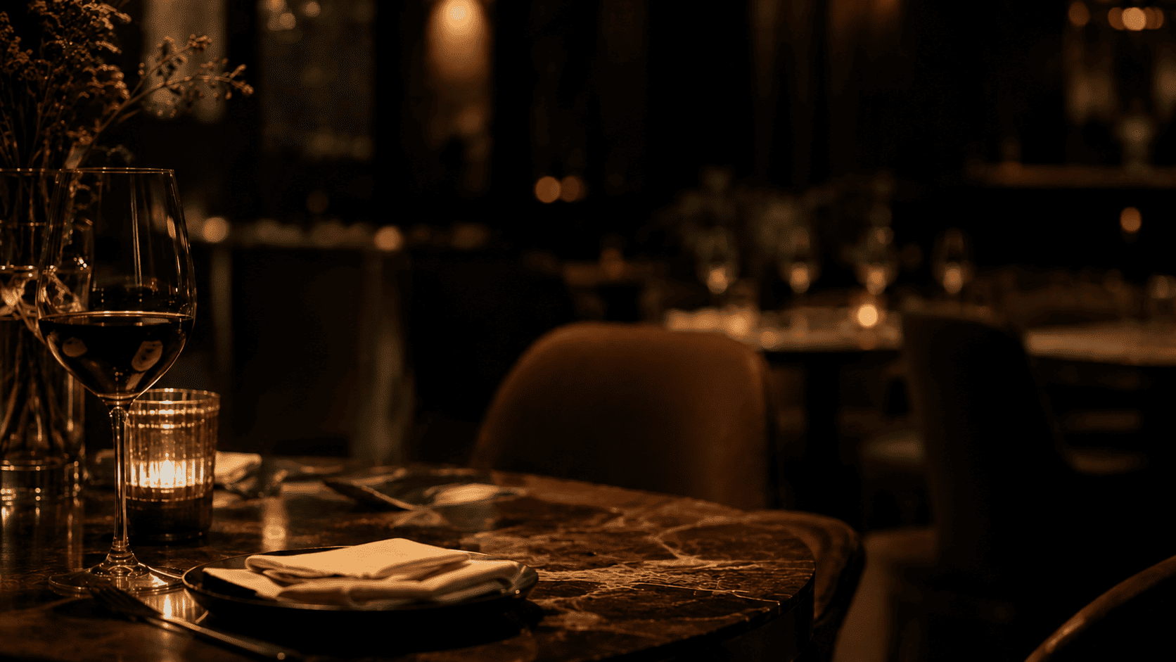 Basilico Fine Dining Interior Ambiance